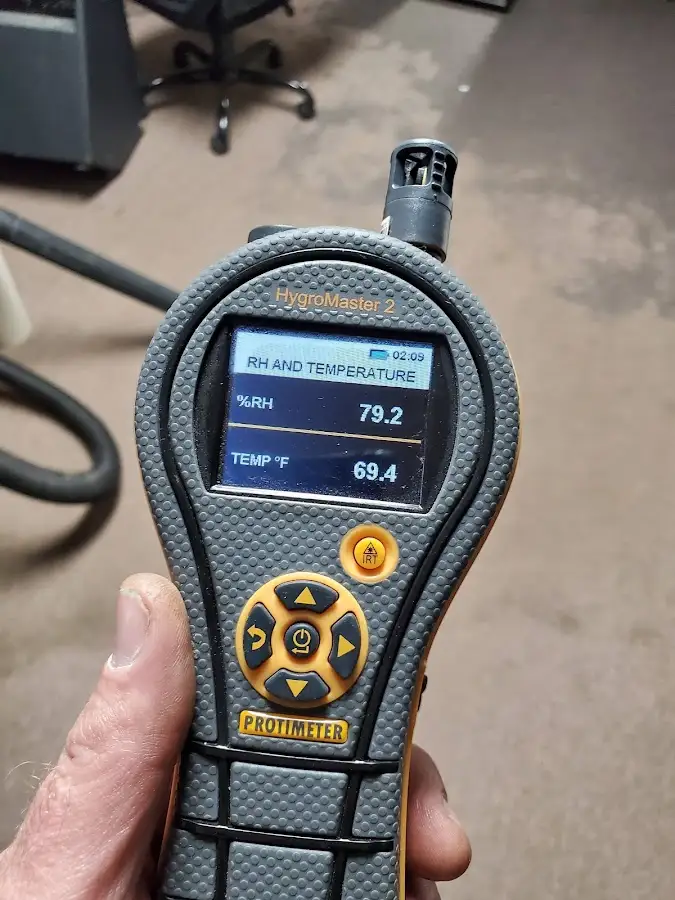 Moisture meter humidity assessment for Fire & Smoke Damage Restoration in Maltby